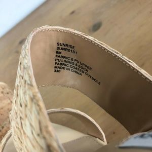 sunrise espadrille wedge slide sandal